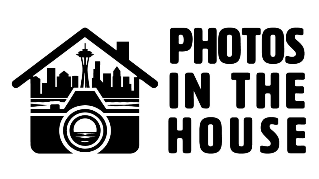 Photos in the House logo black and white